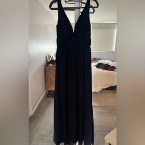 Navy Blue Evening Gown